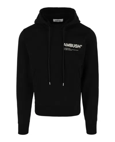 Ambush Wksp Logo-print Hoodie In Black