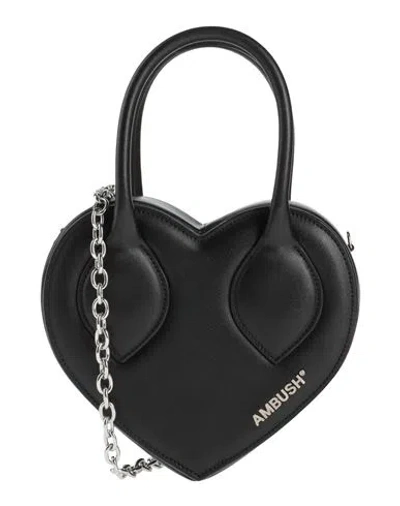 Ambush Heart-shaped Shoulder Bag In Black