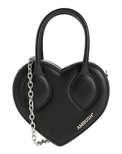 AMBUSH AMBUSH WOMAN CROSS-BODY BAG BLACK SIZE - LEATHER