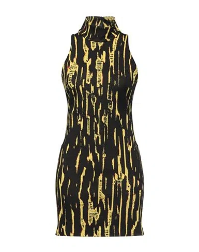 AMBUSH AMBUSH WOMAN MINI DRESS BLACK SIZE S POLYAMIDE, ELASTANE