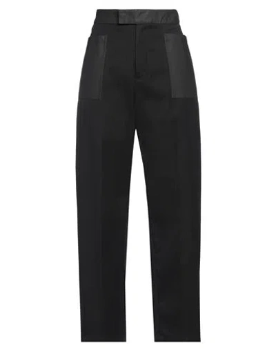 Ambush Woman Pants Black Size 4 Polyester, Cotton, Polyurethane