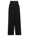 Ambush Woman Pants Black Size 6 Virgin Wool In Black