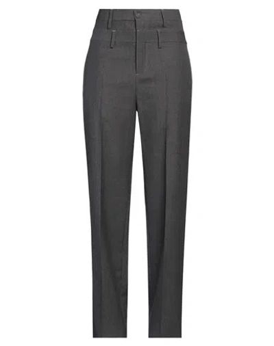 Ambush Woman Pants Steel Grey Size 6 Virgin Wool