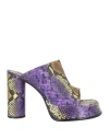 Ambush Woman Sandals Purple Size 8 Leather In Purple