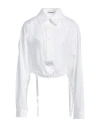 Ambush Woman Shirt White Size 4 Cotton In White