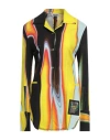 Ambush Asymmetric Print Logo Patch Shirt In Multi