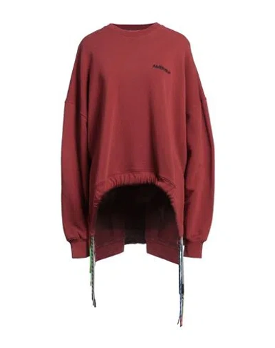 AMBUSH AMBUSH WOMAN SWEATSHIRT BRICK SIZE M COTTON, POLYESTER