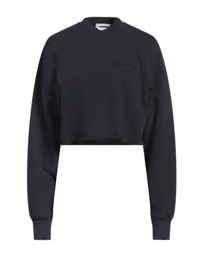 Ambush Woman Sweatshirt Midnight Blue Size M Cotton, Polyester
