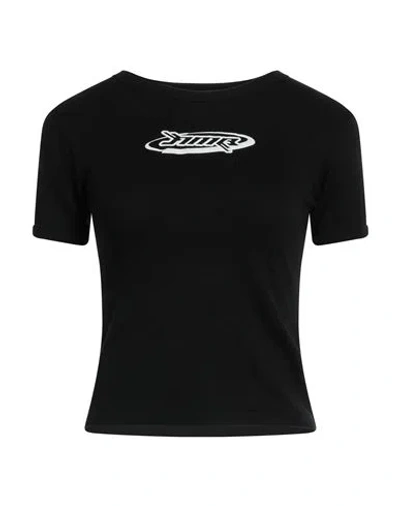 AMBUSH AMBUSH WOMAN T-SHIRT BLACK SIZE L COTTON