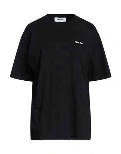 AMBUSH AMBUSH WOMAN T-SHIRT BLACK SIZE S COTTON, POLYESTER
