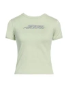 Ambush Woman T-shirt Sage Green Size S Cotton, Polyurethane