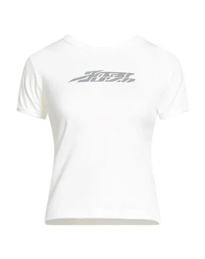 Ambush Woman T-shirt White Size S Cotton, Polyurethane