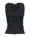 Ambush Woman Top Black Size L Polyester, Elastane In Black