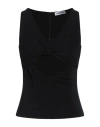 Ambush Woman Top Black Size M Viscose, Elastane In Black