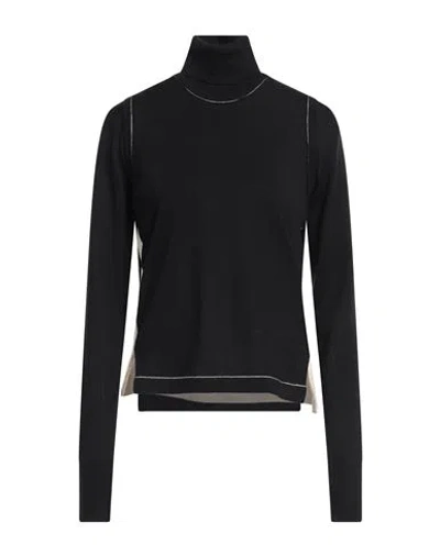 Ambush Woman Turtleneck Black Size S Virgin Wool, Cotton
