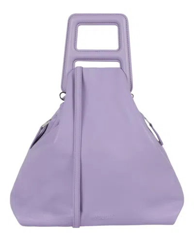 Pre-owned Ambush Women's  Ahandle Leather Shoulder Bag In Lavender