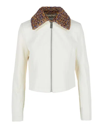 Pre-owned Ambush Women's  Box Leather Jacket