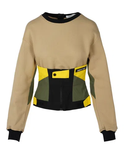 Pre-owned Ambush Women's  Corset Sweatshirt In Black