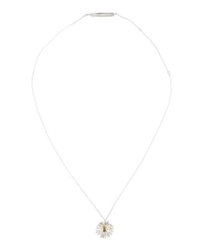 Pre-owned Ambush Women's  Daisy Charm Necklace In Silver