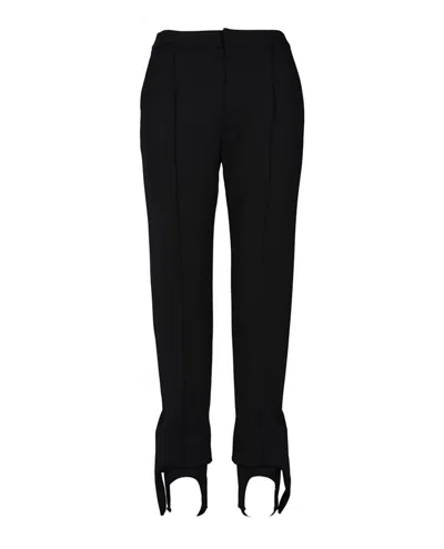 Pre-owned Ambush Women's  Stirrup Slim Pants In Black
