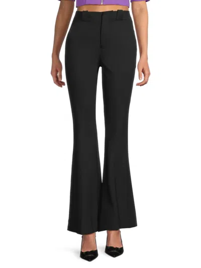 Ambush Woman Pants Black Size 6 Viscose, Cotton, Elastane, Polyamide