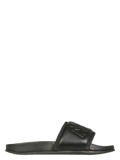 AMBUSH WOMEN'S LEATHER SLIDE SANDALS