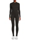 Ambush Monogram Catsuit In Black