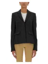 Ambush Tailored Single-breasted Jacket With Notched Lapel In Black