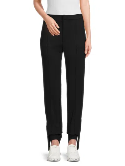 Ambush Women's Slim-fit High-low-hem Pants In Black