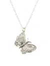 Ambush Women's Sterling Silver Butterfly Pendant Necklace In Silver