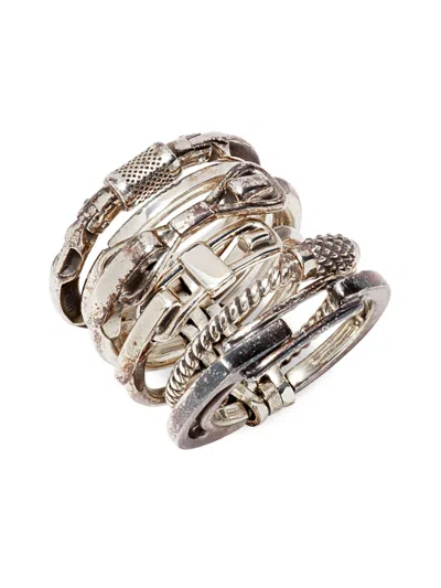 Ambush Women's Sterling Silver Multi Carabiner Ring