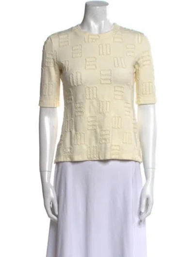 Pre-owned Ambush Wool Crew Neck Top In Neutral