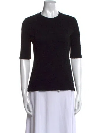 Pre-owned Ambush Wool Crew Neck T-shirt In Black