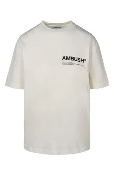 Ambush Workshop Logo Cotton Graphic T-shirt In White