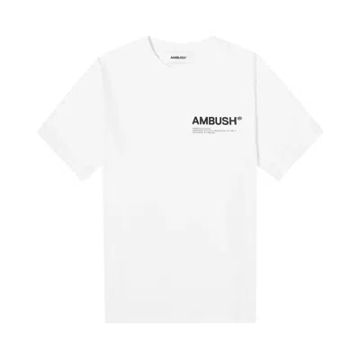 Pre-owned Ambush Workshop Logo Tee 'white' | Women's Size Xxs