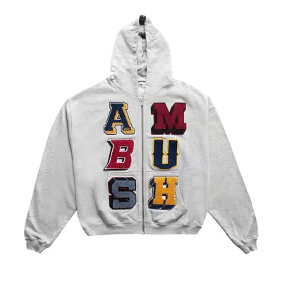 Pre-owned Ambush Zip-up Hoodie 'grey' | Men's Size Xl