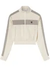 Ambush Zip-up Striped Sweatshirt In Neutrals