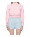 Ambush Zippered Long-sleeved Casual Jacket In Pink