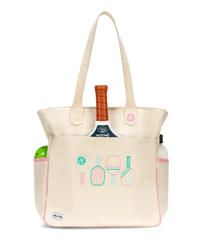 Ame & Lulu Cross Court Pickleball Tote In White