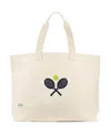 Ame & Lulu Country Club Canvas Tote In Natural