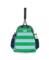Ame & Lulu Game On Tennis Backpack In Green Blue