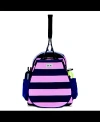 Ame & Lulu Game On Tennis Backpack In Navy Pink