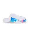 Ame & Lulu Girls' Blue & Pink Tie Dye Big Love Visor - Little Kid, Big Kid In Blue Pink Tie Dye
