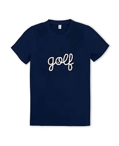 Ame & Lulu Golf Stitched Women's Sporty Love T-shirt In Blue