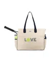 Ame & Lulu Green Love All Court Bag