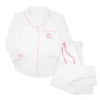 Ame & Lulu Long Pajama Set In White
