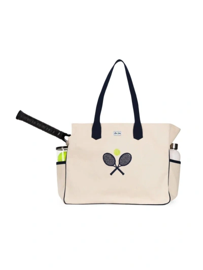 Ame & Lulu Love Stitched Canvas Court Bag