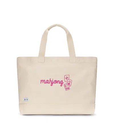 Ame & Lulu Mahjong Large Tote In Brown