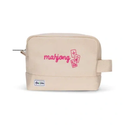 Ame & Lulu Mahjong Tile Bag In Neutral