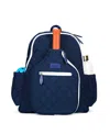 Ame & Lulu Pickleball Time Backpack In Quilted Navy/white